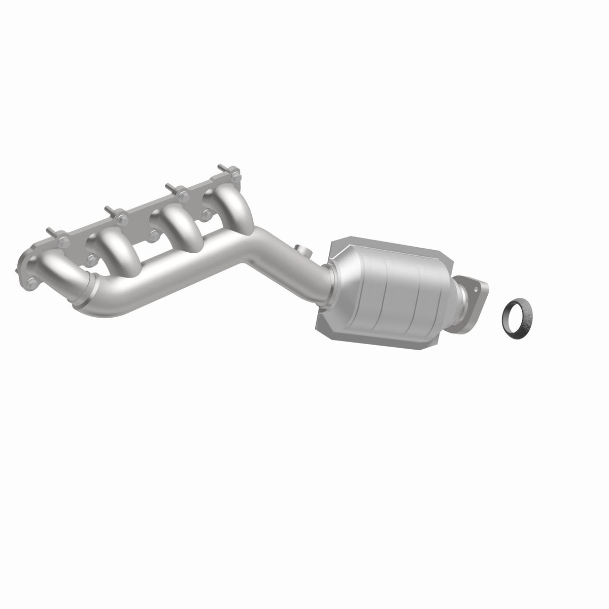 Catalytic Converter with Integrated Exhaust Manifold for HM Grade Federal / EPA Compliant Direct-Fit Manifold Catalytic