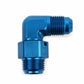 Earls 90 Degree -6 AN Male to 5/8-18 Inverted Flare Male Swivel - 949096ERL