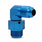 Earls 90 Degree -6 AN Male to 5/8-18 Inverted Flare Male Swivel - 949096ERL