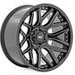 Rough Country 95 Series Wheel Machined Black 22x10 8x180 -19mm 95221006M