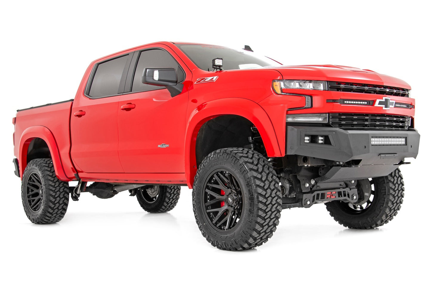 Rough Country 95 Series Wheel; One-Piece; Black; 22x10; 6x135; -19mm 95221017