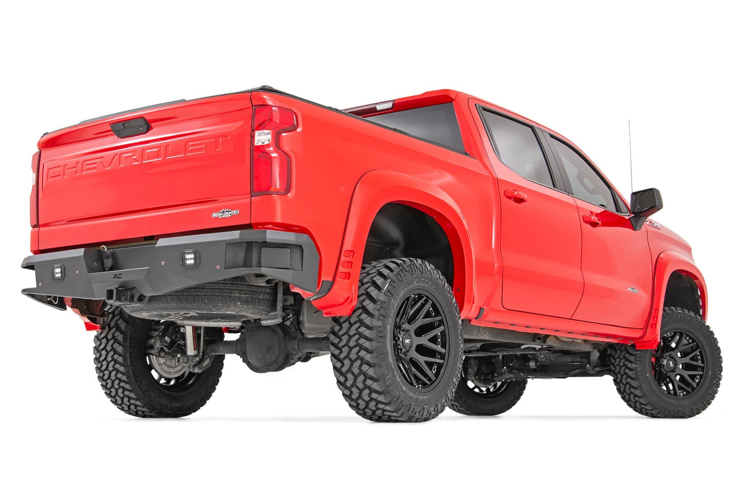 Rough Country 95 Series Wheel; One-Piece; Black; 22x10; 6x135; -19mm 95221017