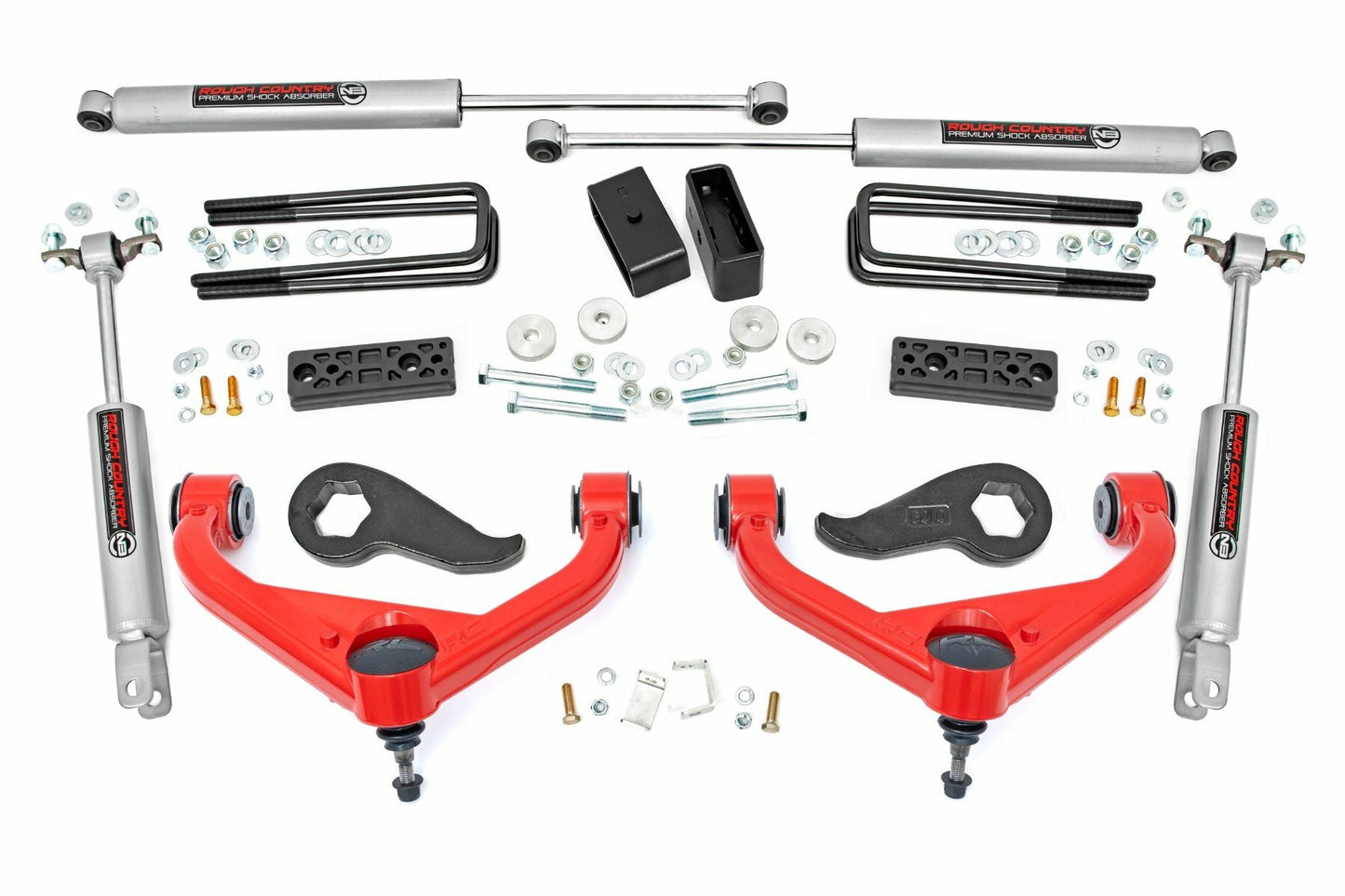 Fits Chevy/GMC Sierra 3500 HD/Silverado 3500 HD (20-24) 3" Lift Kit 95630RED