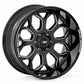 Rough Country 96 Series Wheel; One-Piece; Black; 20x9; 6x5.5; -12mm 96200912