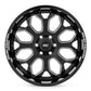 Rough Country 96 Series Wheel; One-Piece; Black; 20x10; 8x6.5; -19mm 96201010