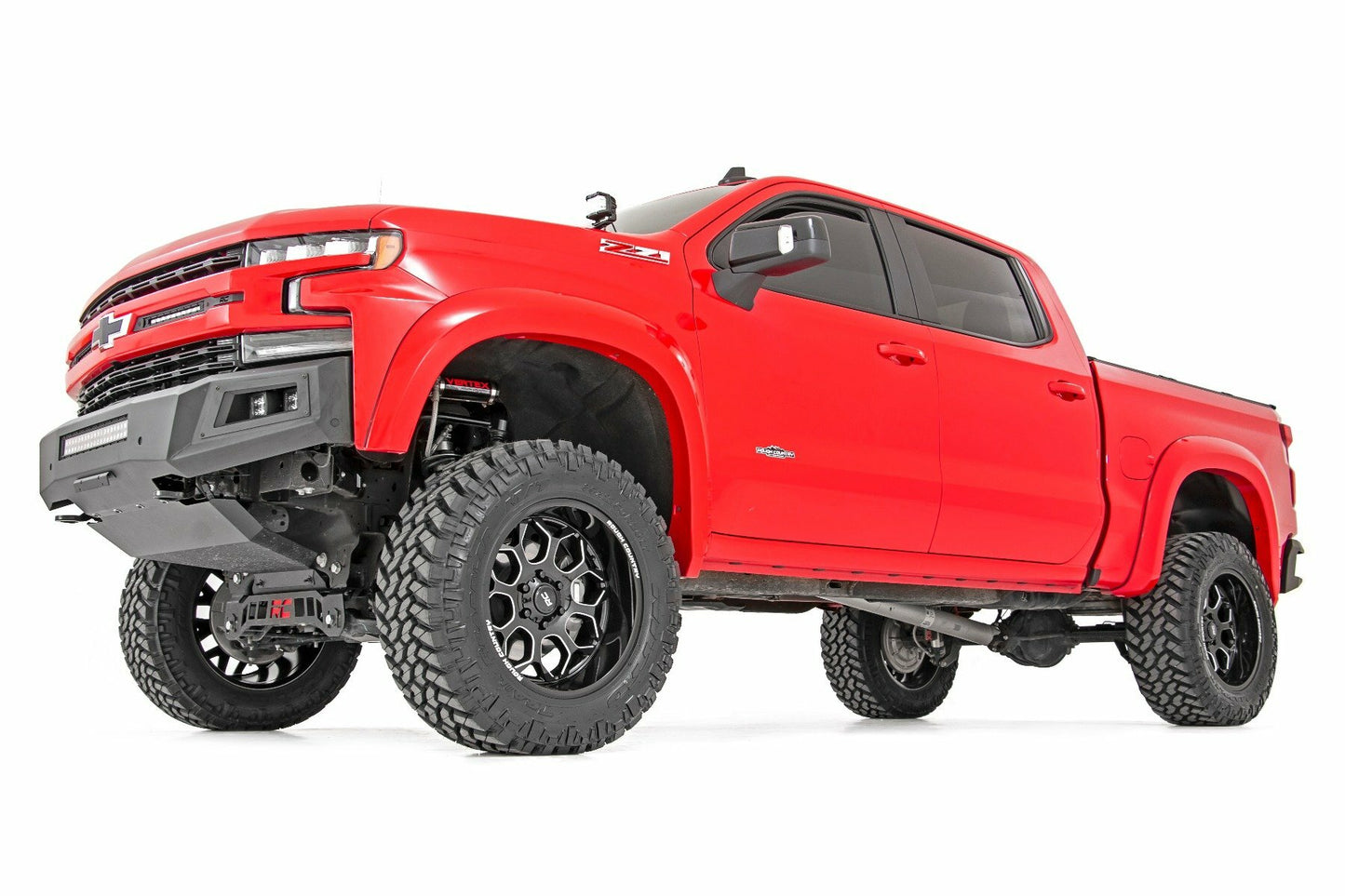 Rough Country 96 Series Wheel; One-Piece; Black; 20x10; 8x6.5; -19mm 96201010