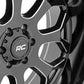 Rough Country 96 Series Wheel; One-Piece; Black; 20x10; 6x135; -19mm 96201017