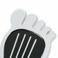 Mr. Gasket Foot Print Gas Pedal Pad - Aluminum -Chrome & Painted Black Trim 9645