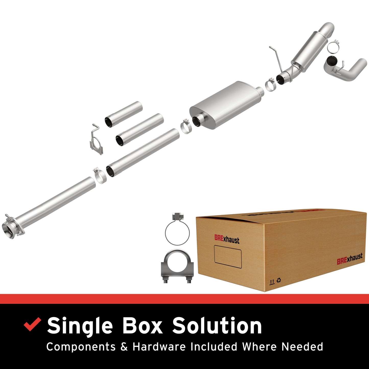 2011-2019 Chevy Silverado 2500 HD Direct-Fit Replacement Exhaust System 106-0344