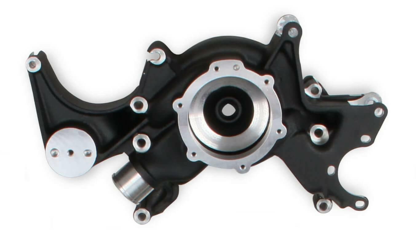 Holley COOLING MANIFOLD - Small Block Chevrolet - Black - 97-309