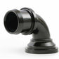 Holley Water Neck - Swivel 90 Degree Angle - Black - 97-341