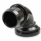 Holley Water Neck - Swivel 90 Degree Angle - Black - 97-341
