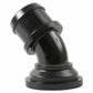 Holley Water Neck - Swivel 45 Degree Angle - Black - 97-343