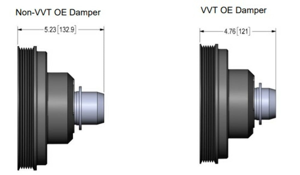 Cast Iron Damper for Gen III Hemi Mid-Mount Accessory Drive-VVT-Black 97-363