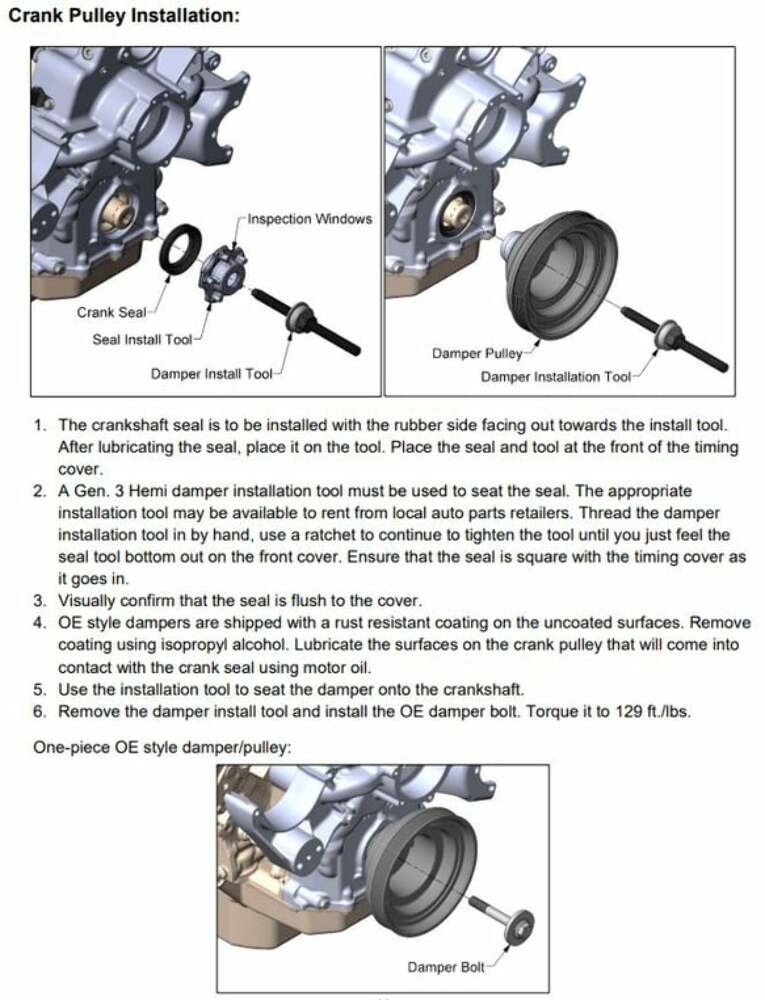 Holley Crankshaft Seal Installation Tool 97-367