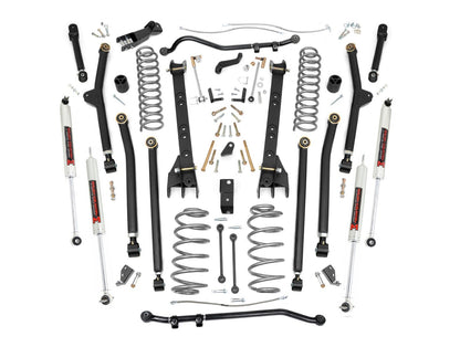 Rough Country 4 Inch Lift Kit - Long Arm - M1 - Jeep Wrangler TJ 4WD (1997-2006) - 66340