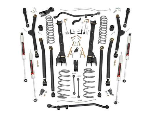 Rough Country 4 Inch Lift Kit - Long Arm - M1 - Jeep Wrangler TJ 4WD (1997-2006) - 66340