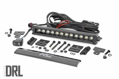 Fits Can-Am Defender HD 8/HD 9/HD 10 LED Light Bumper Mount 12" Black DRL 97004