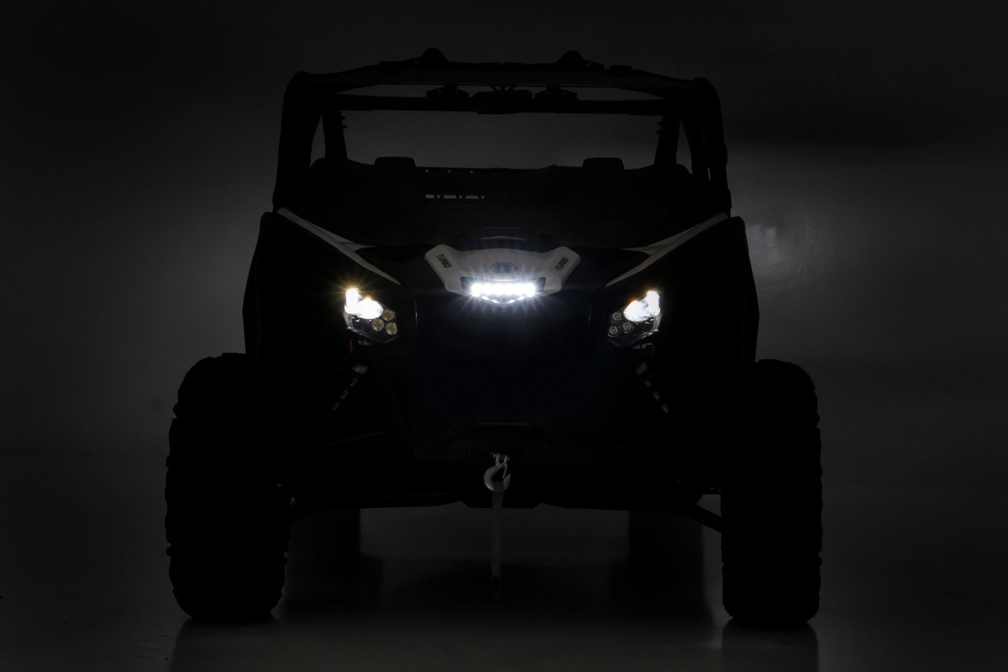 Fits Can-Am Maverick X3 LED Light Kit; Cowl Mount; 6" Black Slimline; 97020