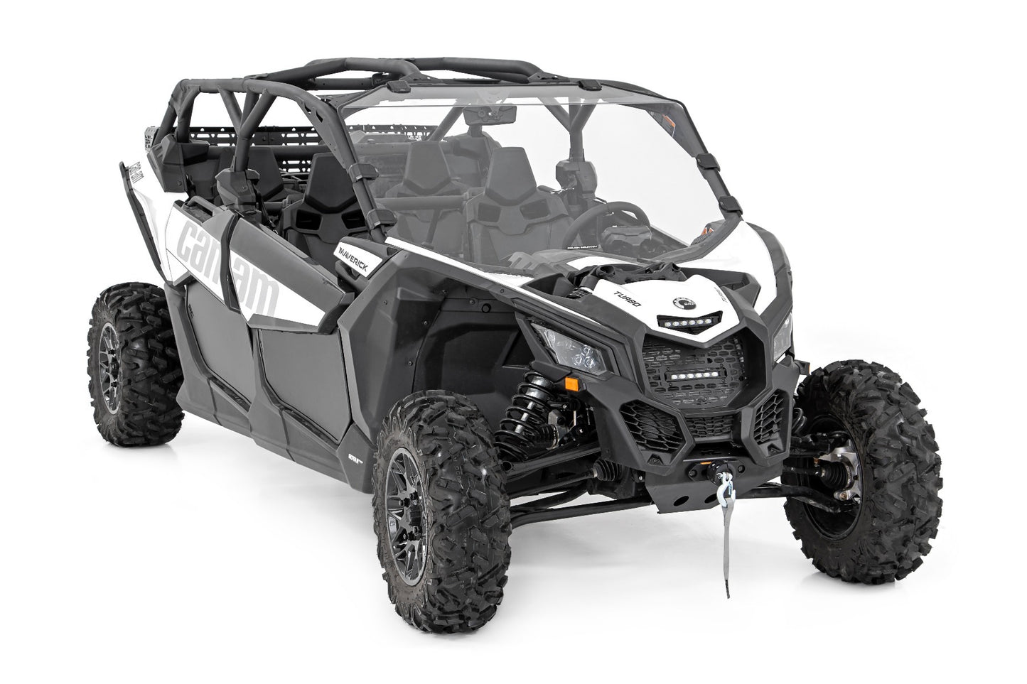 Fits Can-Am Maverick X3 LED Light Kit; Cowl Mount; 6" Black Slimline; 97020