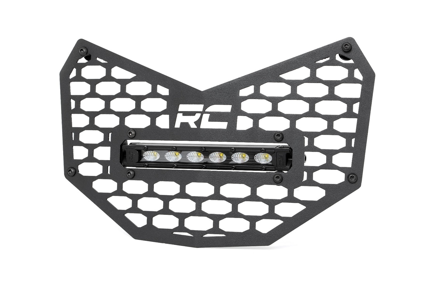 Fits Can-Am Maverick X3 LED Light Kit; Grille Mount; 6" Black Slimline; 97022
