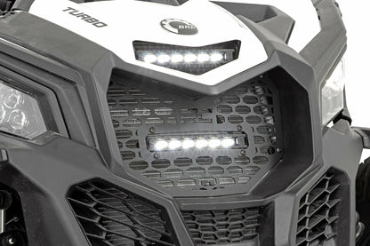 Fits Can-Am Maverick X3 LED Light Kit; Grille Mount; 6" Black Slimline; 97022