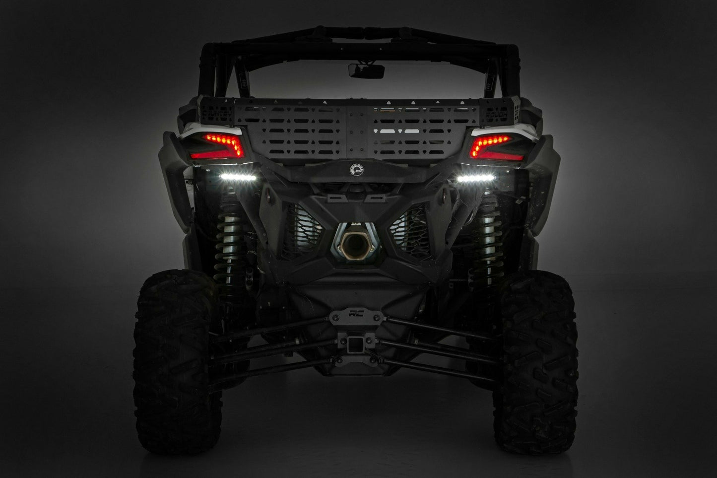 Fits Can-Am Maverick X3 LED Light Tail Light Mount 6" Black Slimline Pair 97026