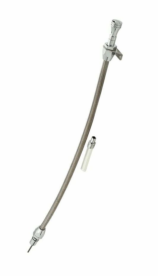 Mr. Gasket Automatic Transmission Dipstick & Tube -Braided Stainless Steel 9704G