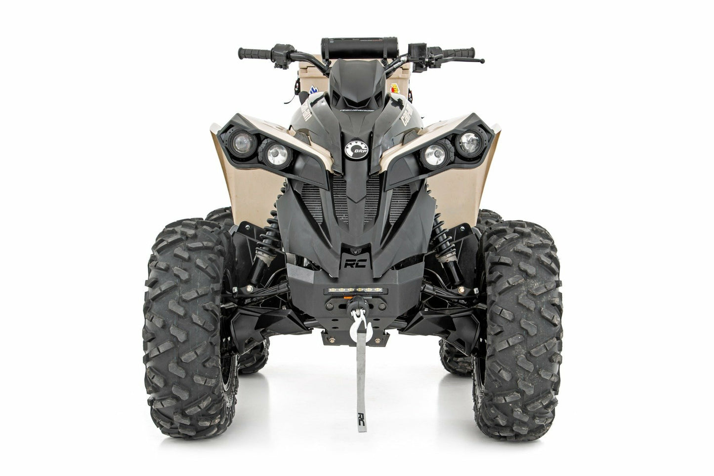 Fits Can-Am Renegade 500/Renegade 800R Winch Bumper; 97065