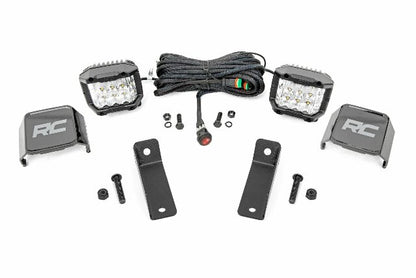 Fits Can-Am Maverick Sport LED Light Rear Mount 2" Chrome Pair Wide Angle 97083