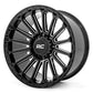 Rough Country 97 Series Wheel; One-Piece; Gloss Black; 17x9; 5x5; -12mm 97170918