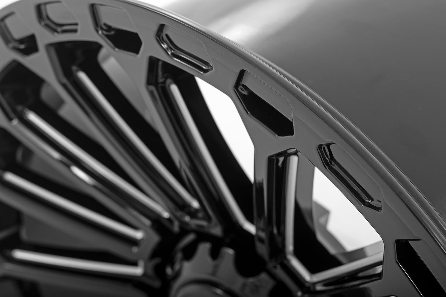 Rough Country 97 Series Wheel; One-Piece; Gloss Black; 17x9; 5x5; -12mm 97170918