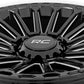 Rough Country 97 Series Wheel; One-Piece; Black; 20x10; 8x170; -19mm 97201011