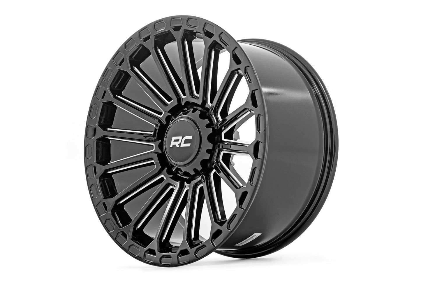 Rough Country 97 Series Wheel; One-Piece; Black; 20x10; 6x135; -19mm 97201017