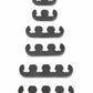 Mr. Gasket 9728 Mr. Gasket Wire Separators - Plastic - 7 mm / 8 mm - Black