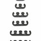 Mr. Gasket 9728 Mr. Gasket Wire Separators - Plastic - 7 mm / 8 mm - Black