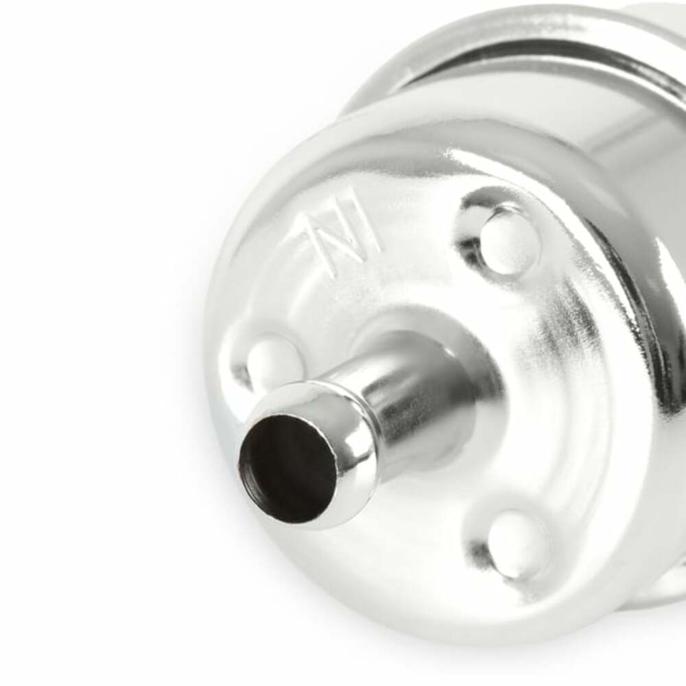 Mr. Gasket Chrome Fuel Filter - Fits 3/8 Inch Hose - 9746