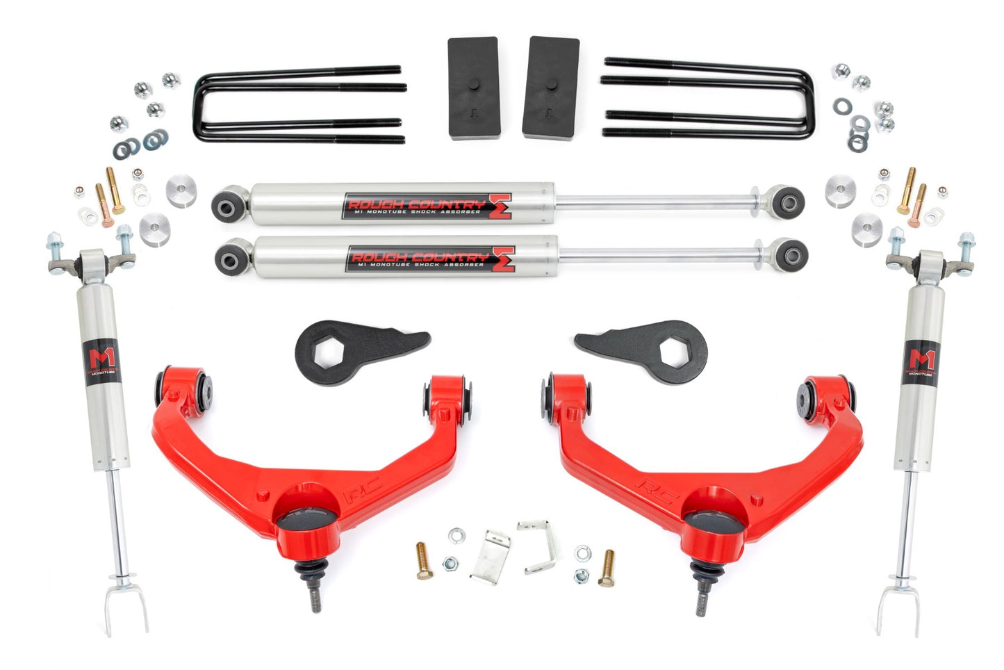 3.5 Inch Lift Kit; M1; w/ Overloads; Chevy/GMC 2500HD/3500HD (11-19) 97540RED