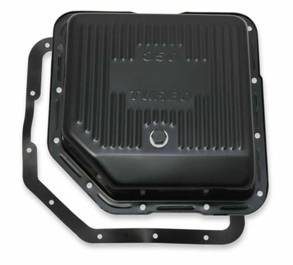 Mr. Gasket Transmission Oil Pan - Black Steel - 9765BMRG
