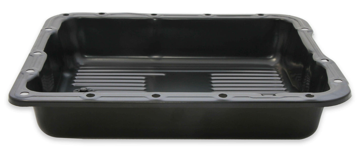 Mr. Gasket Transmission Oil Pan - Black Steel - 9767BMRG