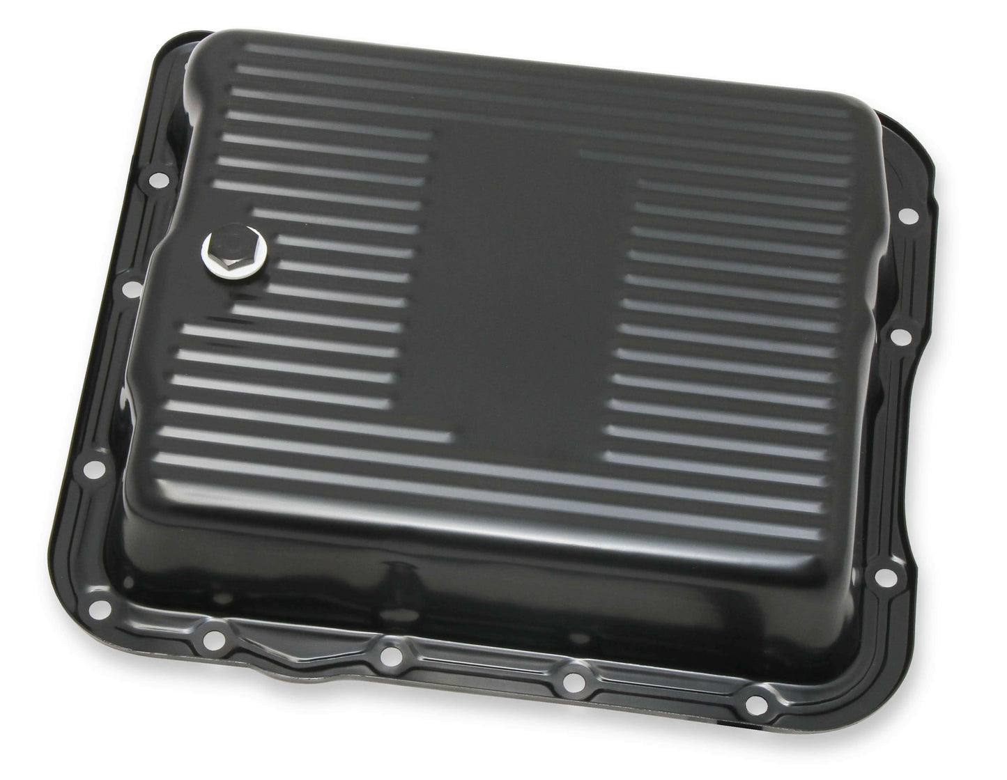 Mr. Gasket Transmission Oil Pan - Black Steel - 9767BMRG