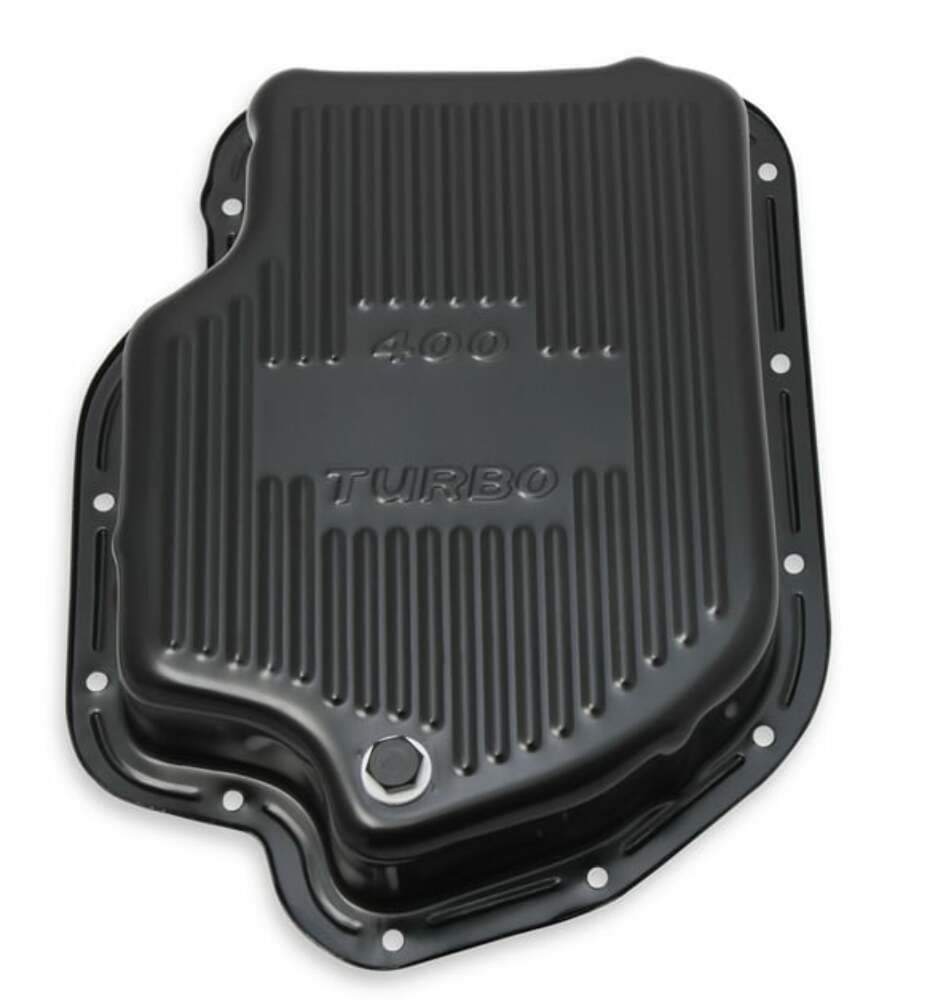 Mr. Gasket Transmission Oil Pan - Black Steel - 9786BMRG