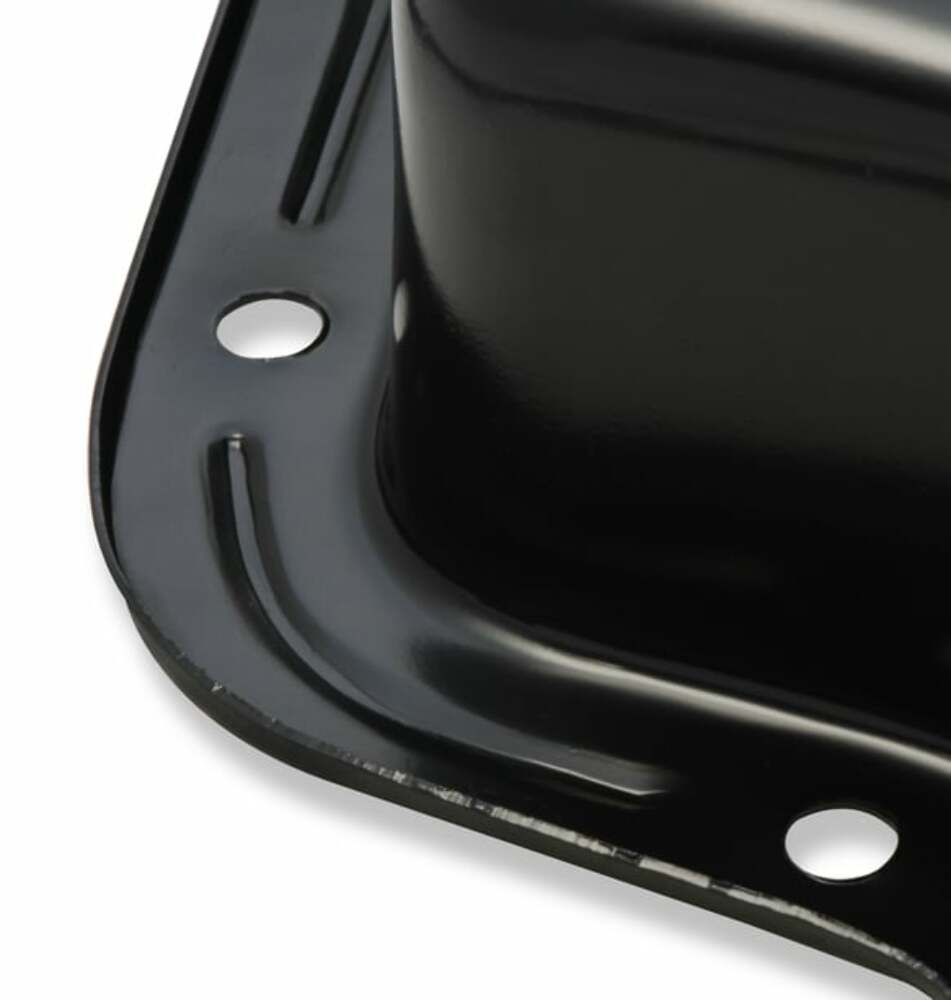 Mr. Gasket Transmission Oil Pan - Black Steel - 9786BMRG