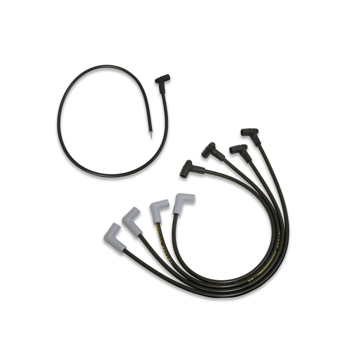 Spark Plug Wire Set Universal 8.2mm Silicone Thundervolt 40 ohm/ft Black 87030