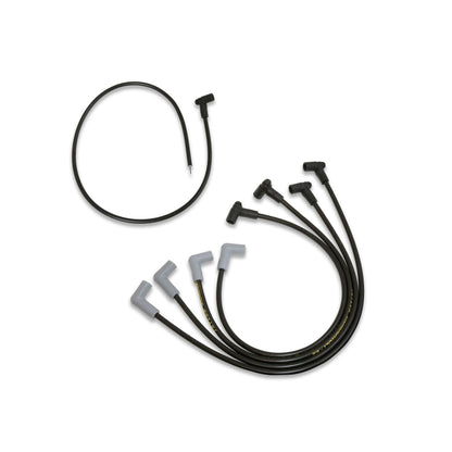 Spark Plug Wire Set Universal 8.2mm Silicone Thundervolt 40 ohm/ft Black 87030