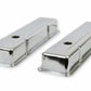 Mr. Gasket  9800 - Chrome Valve Covers - Dual Cap Holes - Fits 1960-1986 Chevrolet Small Block 262-400