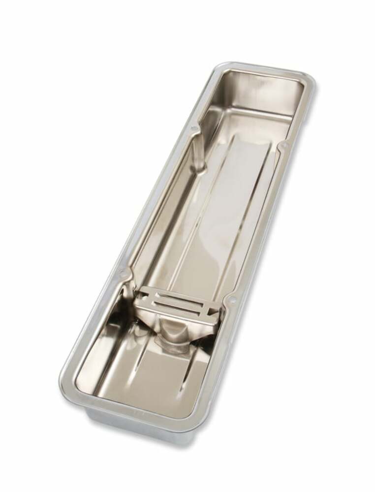 Mr. Gasket  9800 - Chrome Valve Covers - Dual Cap Holes - Fits 1960-1986 Chevrolet Small Block 262-400