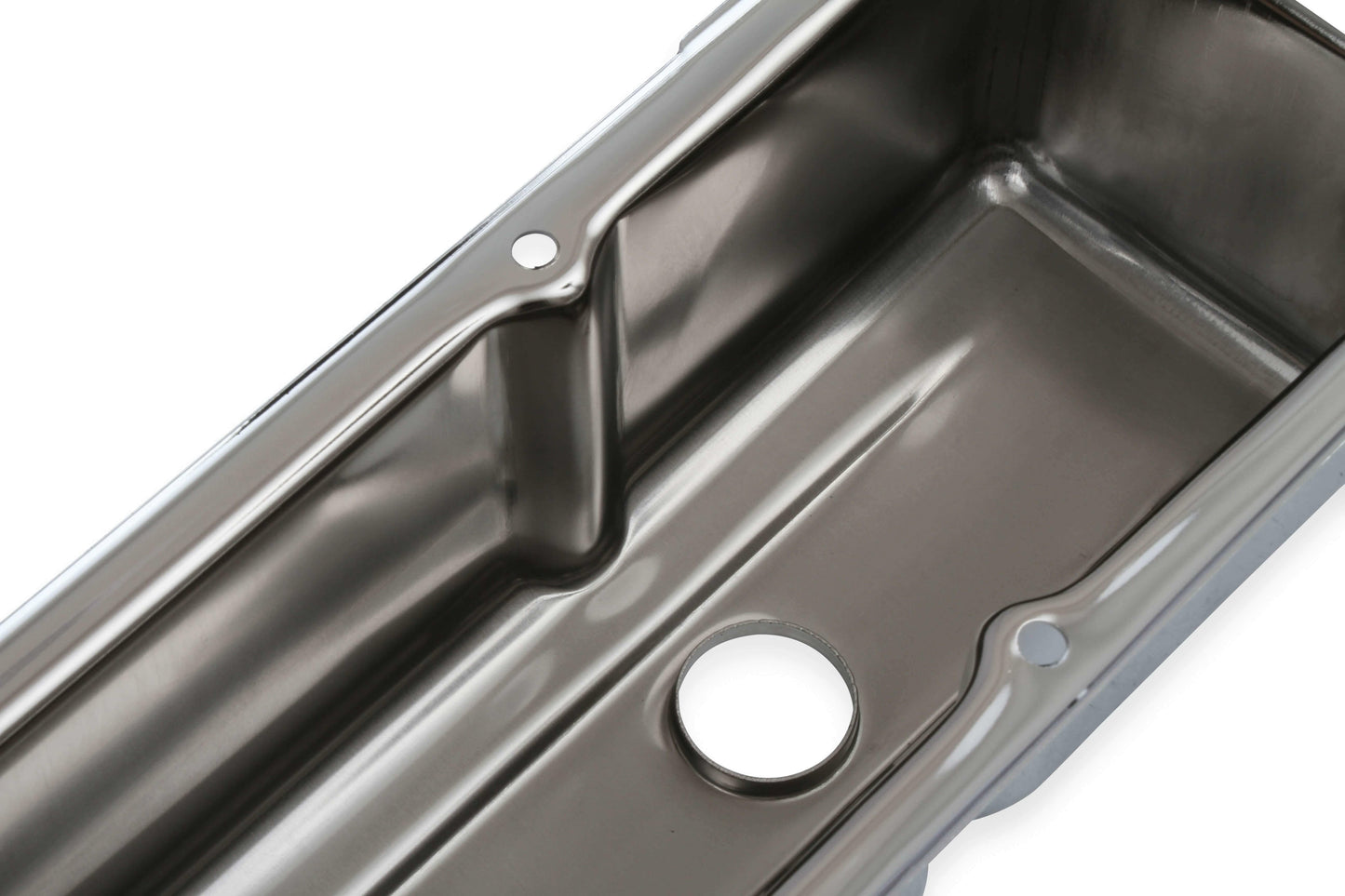 Mr. Gasket Chrome Tall-Style Valve Covers without Baffle - 9801