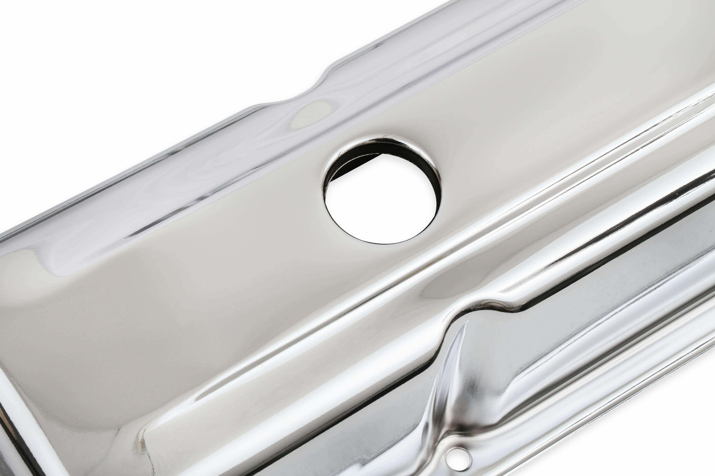 Mr. Gasket Chrome Tall-Style Valve Covers without Baffle - 9801