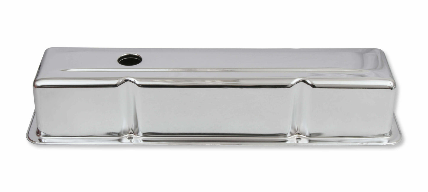 Mr. Gasket Chrome Tall-Style Valve Covers without Baffle - 9801